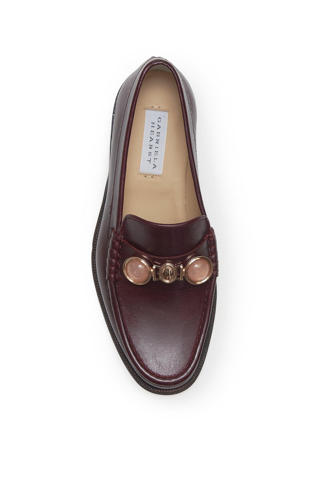 Melchora Stone Loafer in Bordeaux Leather - 4