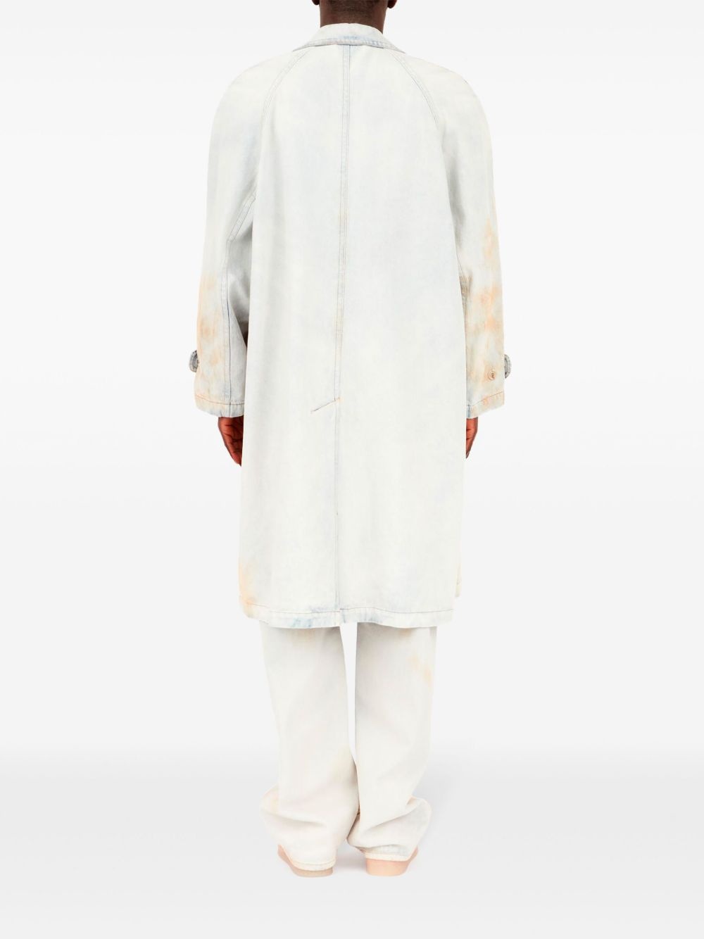 distressed-effect coat - 4