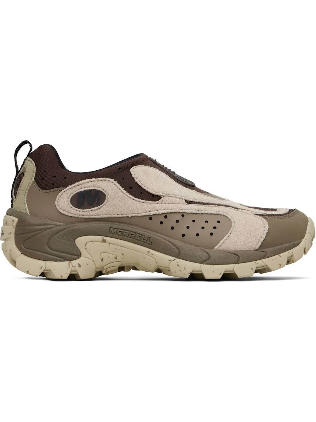 Brown & Beige Moc Speed Streak Evo Sneakers - 1