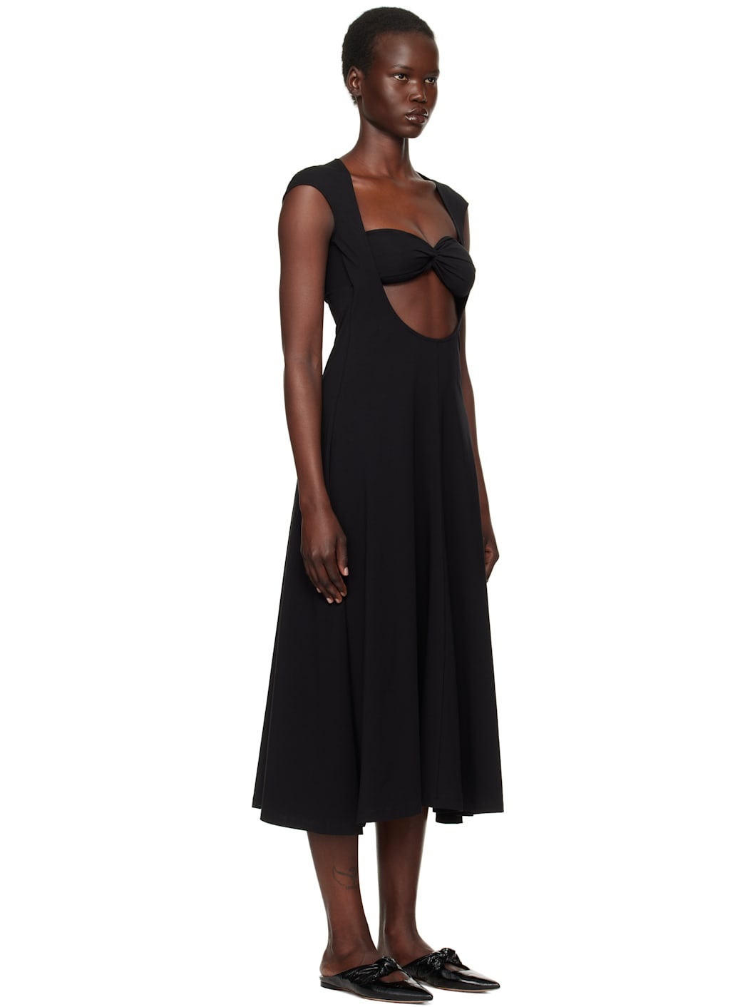 Black Baes Midi Dress - 2