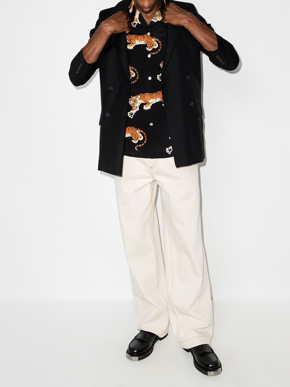 x Tim Lehi tiger print shirt - 5