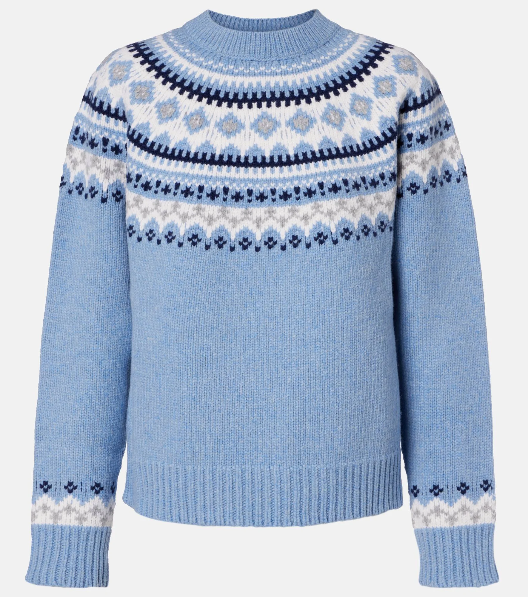 Fair Isle virgin wool jacquard sweater - 1