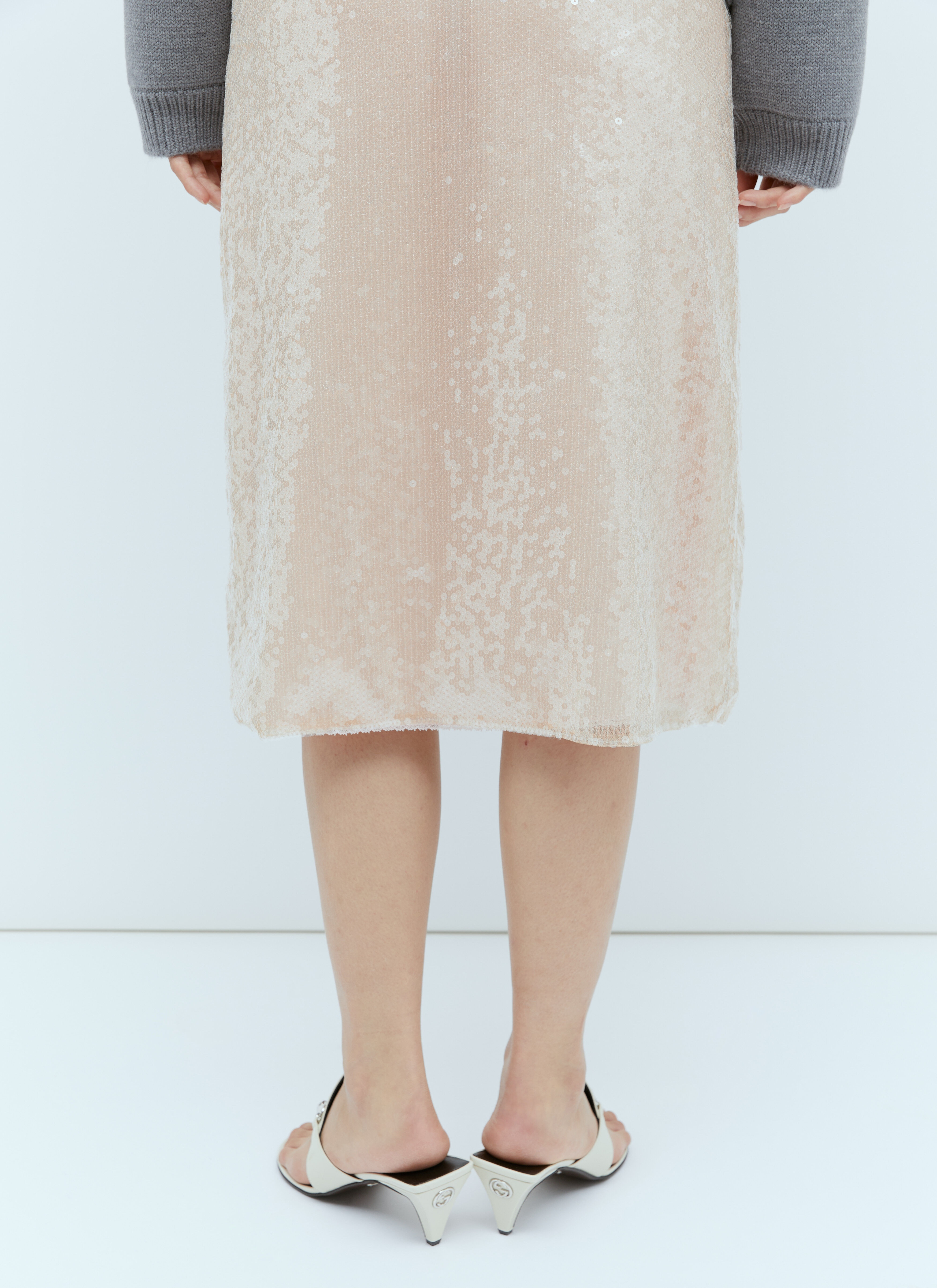 Sequin-Embroidered Tulle Skirt - 3