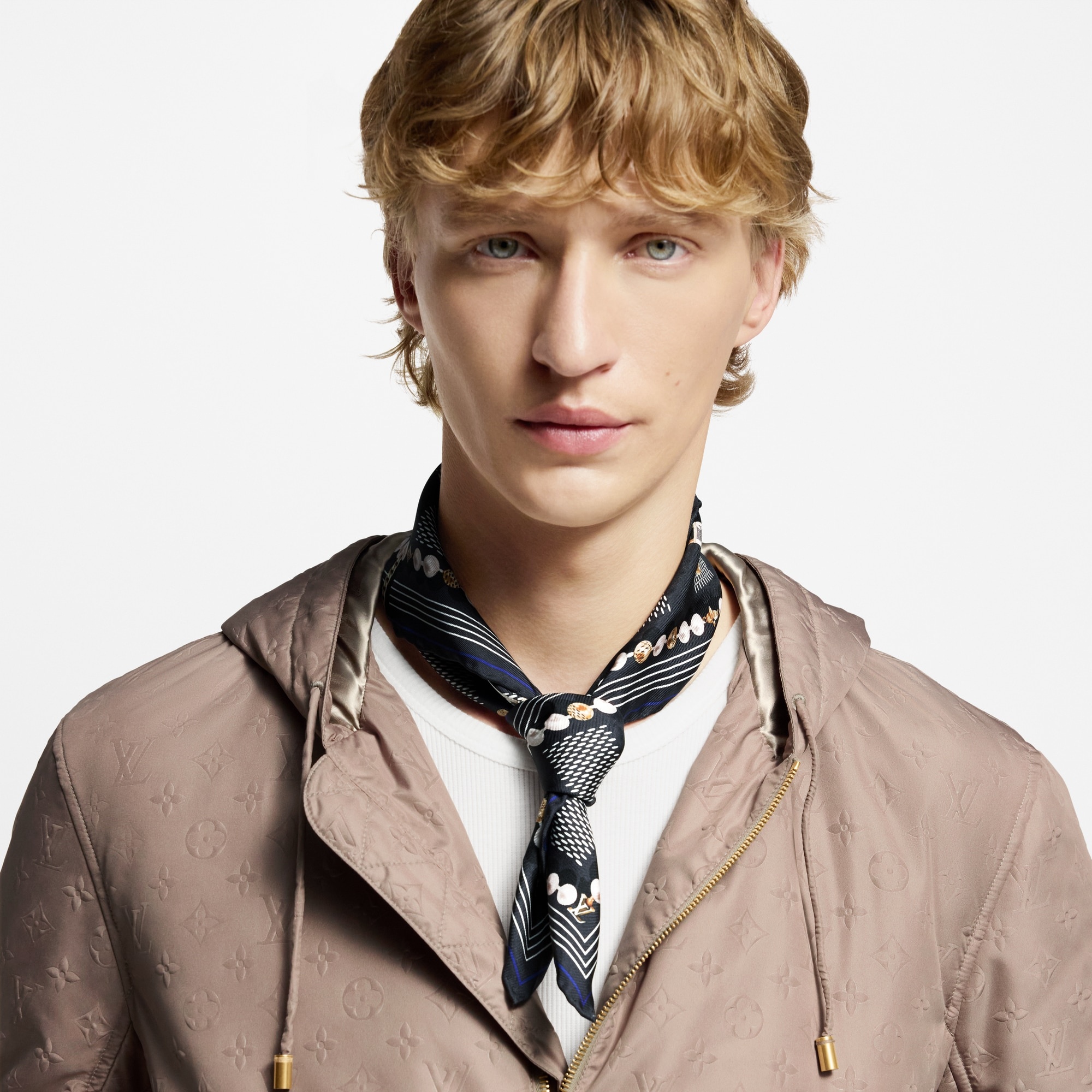 Damier Tied Up Silk Bandana - 4