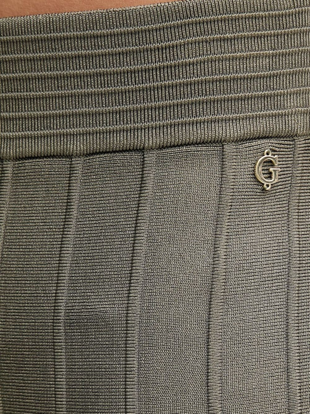 ribbed flared mini skirt - 4