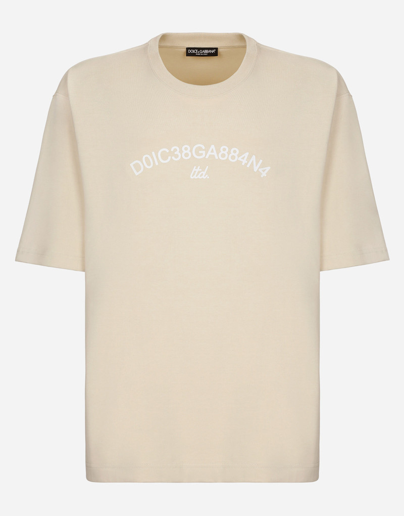 Cotton T-shirt with Dolce&Gabbana logo - 1