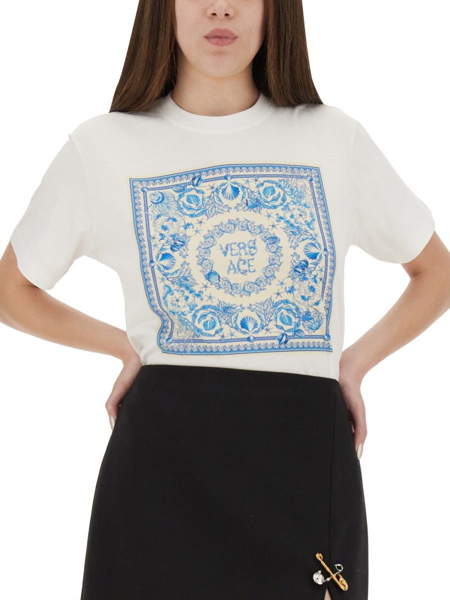 Versace Women "Underwater Baroque" T-Shirt - 4