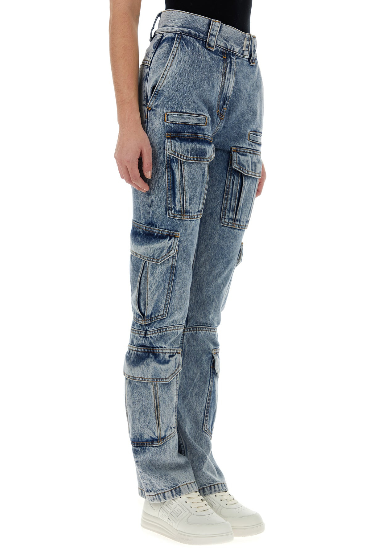 Denim cargo jeans - 3
