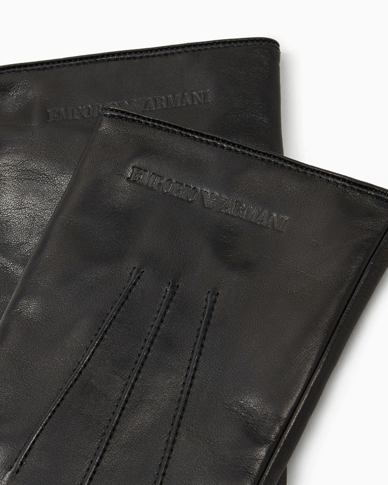 Lambskin nappa leather gloves with baguette detail - 2