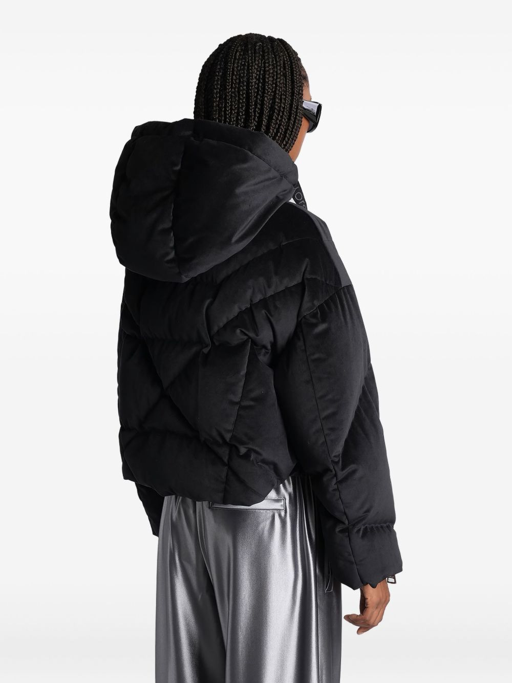 quilted cropped puffer jacket - 4