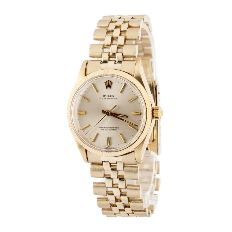 Rolex Oyster Perpetual 34 Ref 1005 Yellow Gold - 2