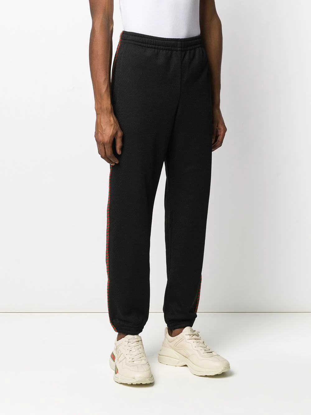 logo embroidered track pants - 3