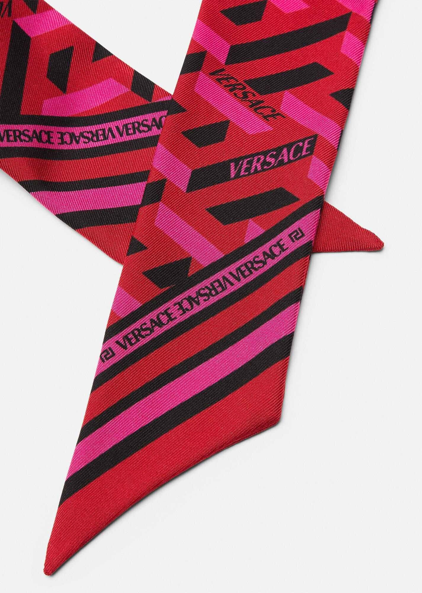 La Greca Silk Scarf Tie - 2
