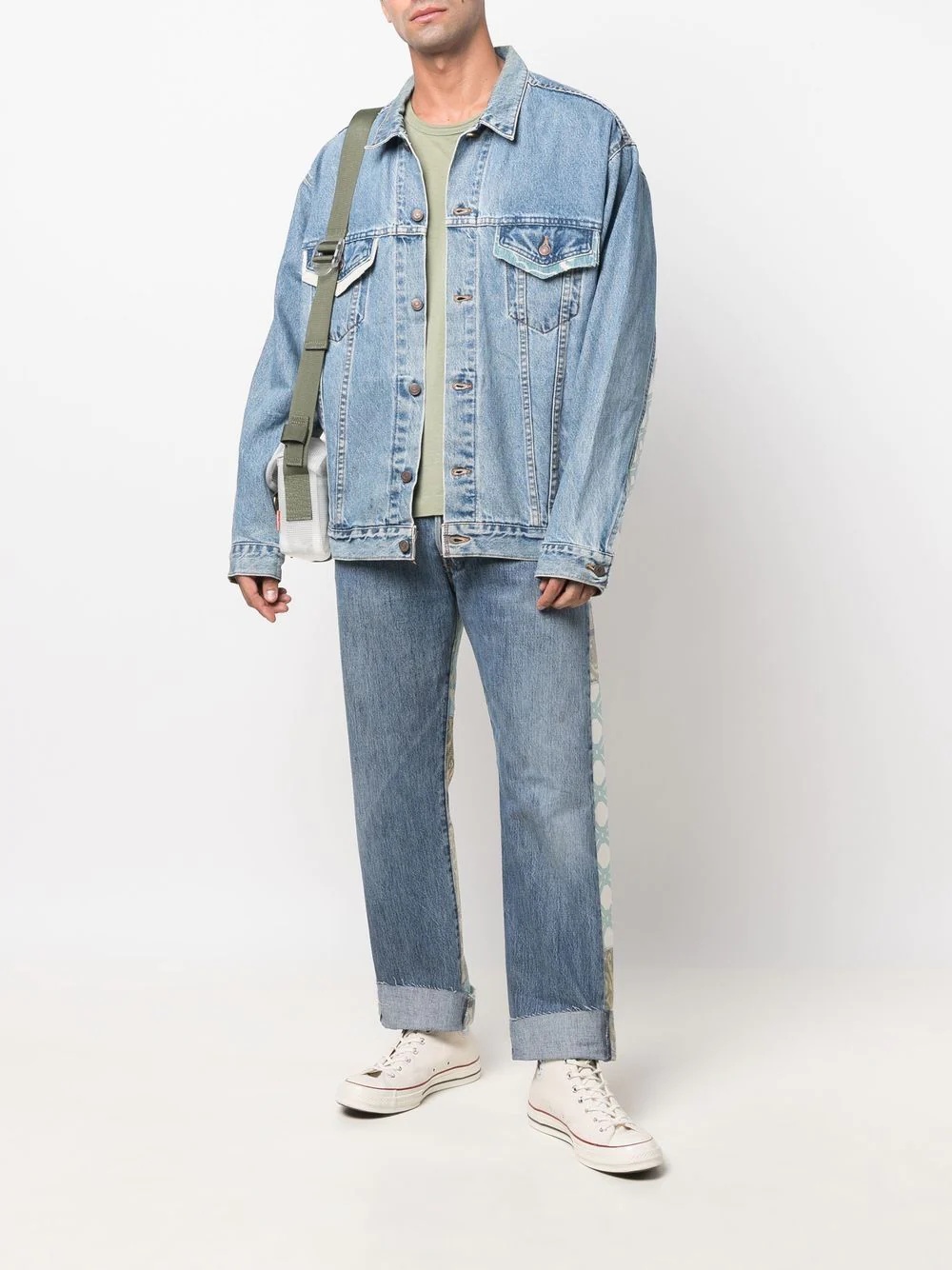 long sleeve denim jacket - 2