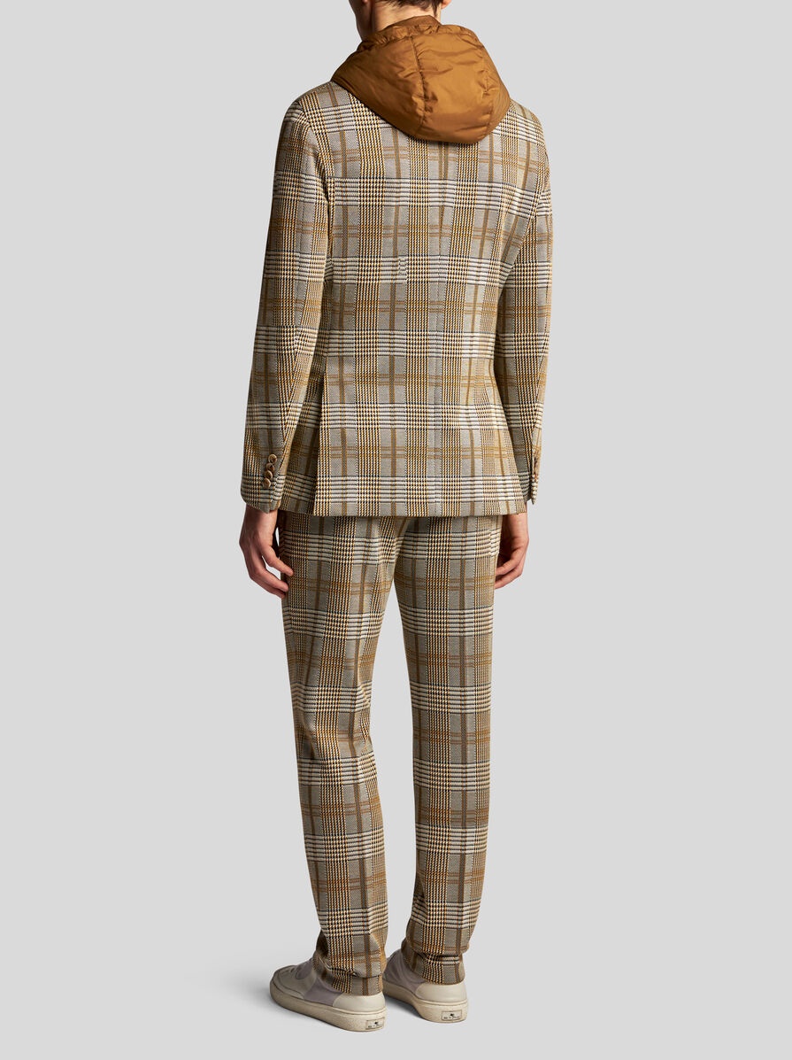 CHECK BLAZER WITH REMOVABLE BIB - 5