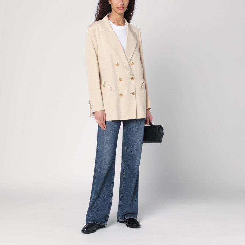 ジャケット Blaze Milano Everynight ivory double-breasted jacket BLAZÉ MILANO EVERYNIGHT IVORY DOUBLE-BREASTED JACKET