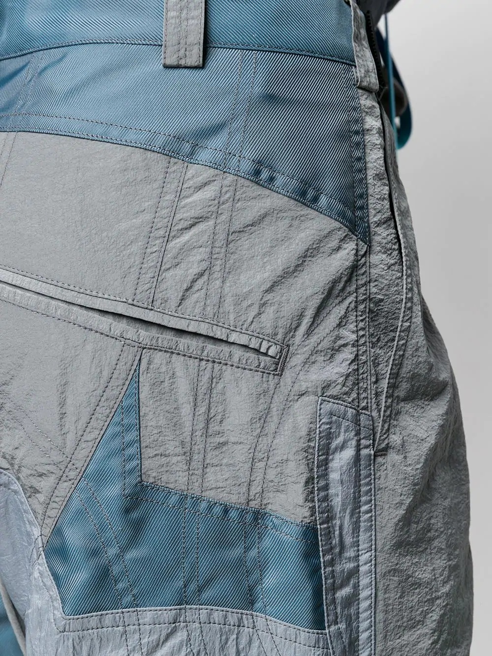 panelled straight-leg trousers - 5