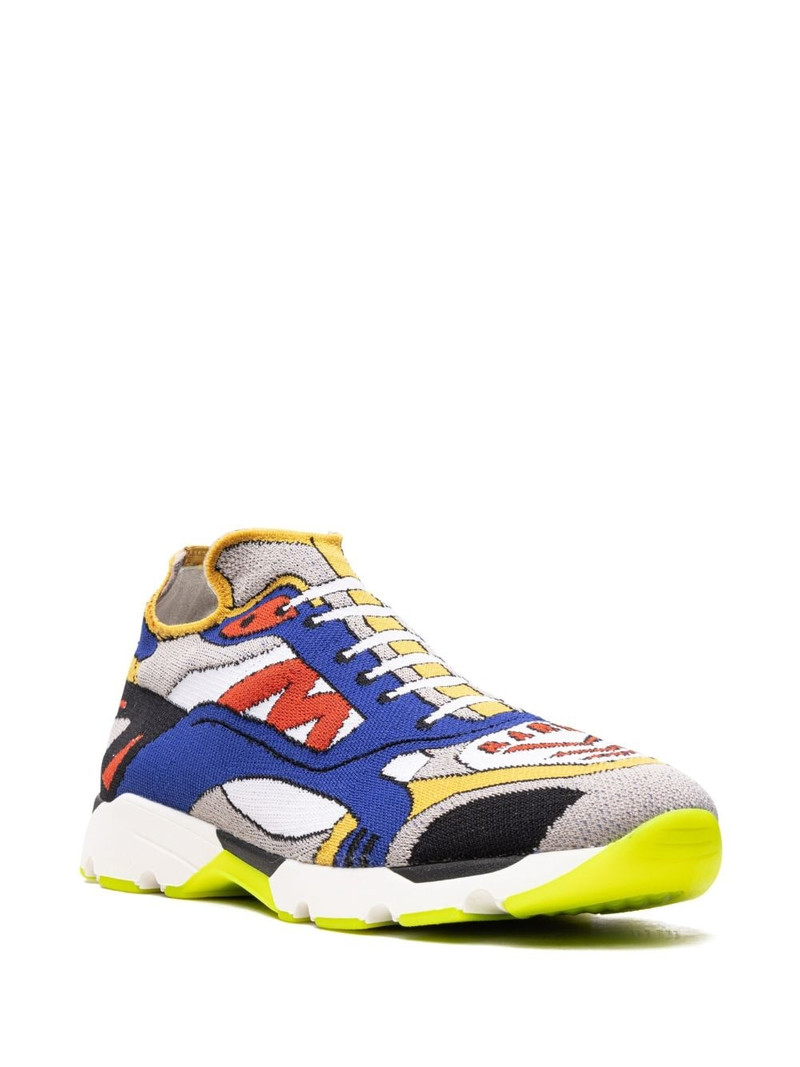 Marni trompe l'oeil-print sneakers outlook