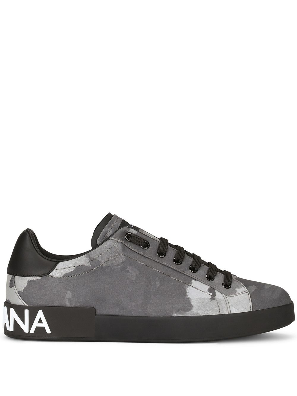 camouflage-pattern Portofino sneakers - 1