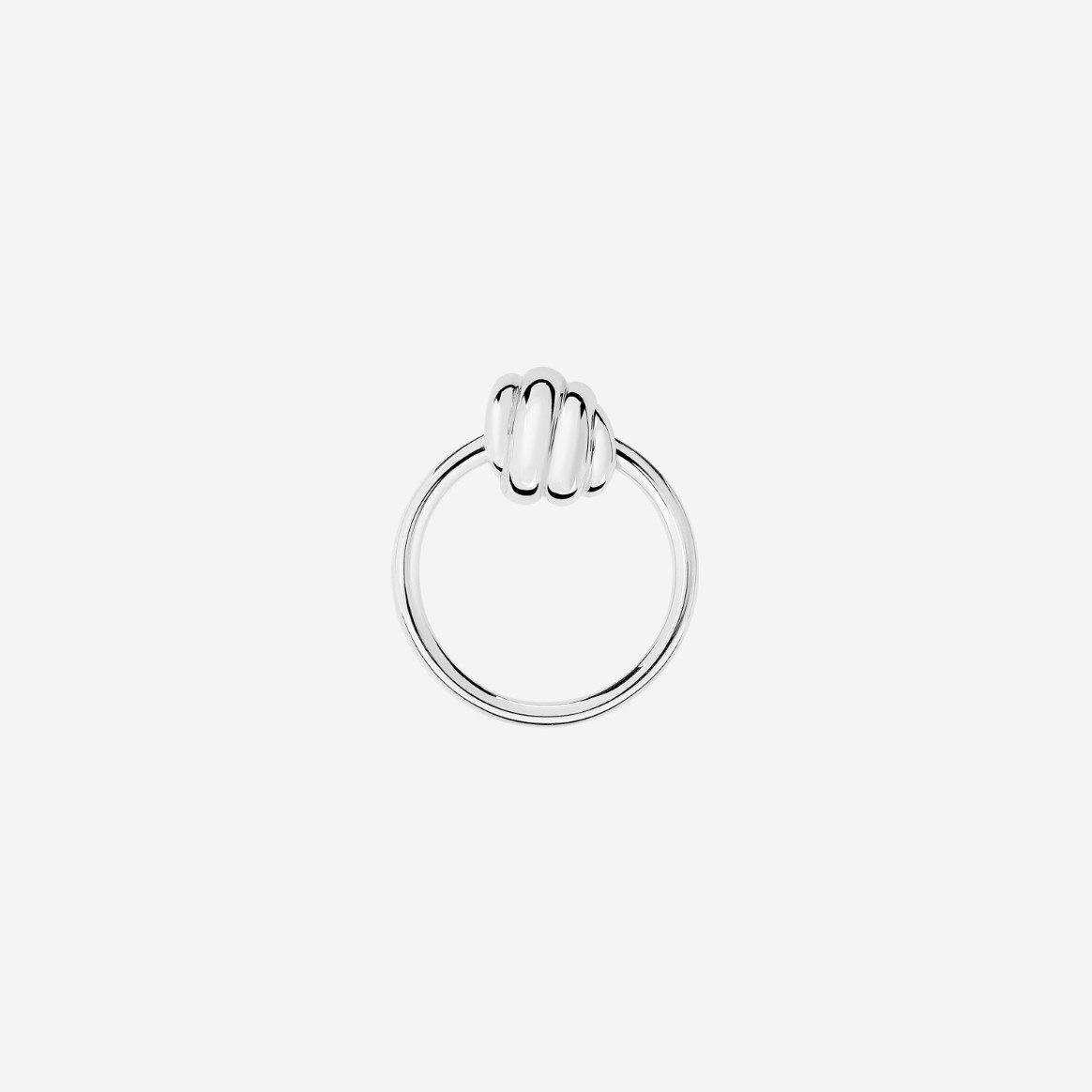 Silver Nodo Stud Earring - 1