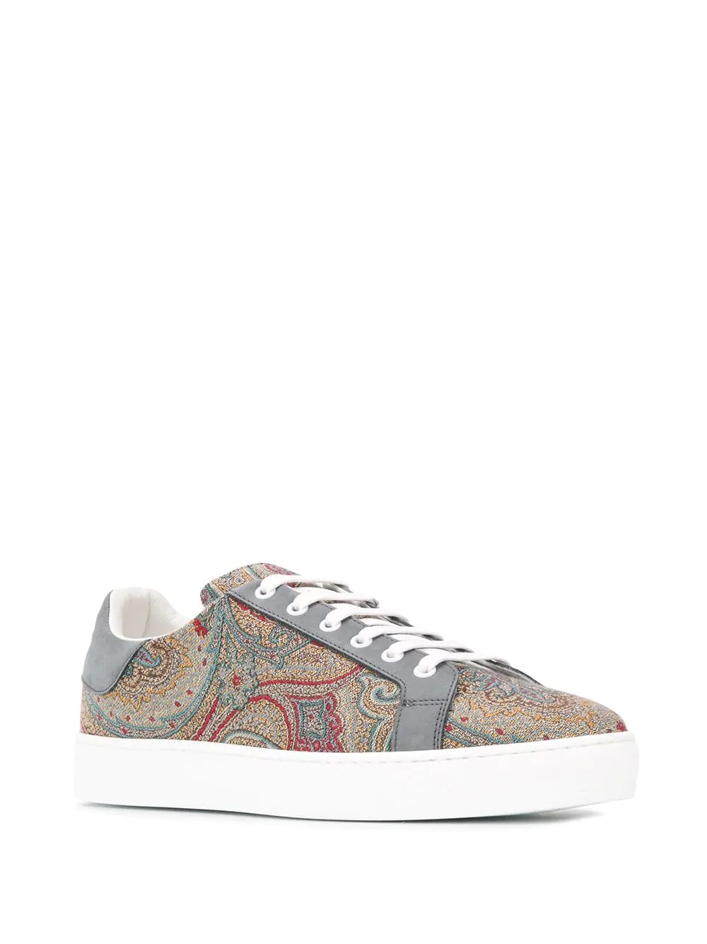 paisley print sneakers - 2