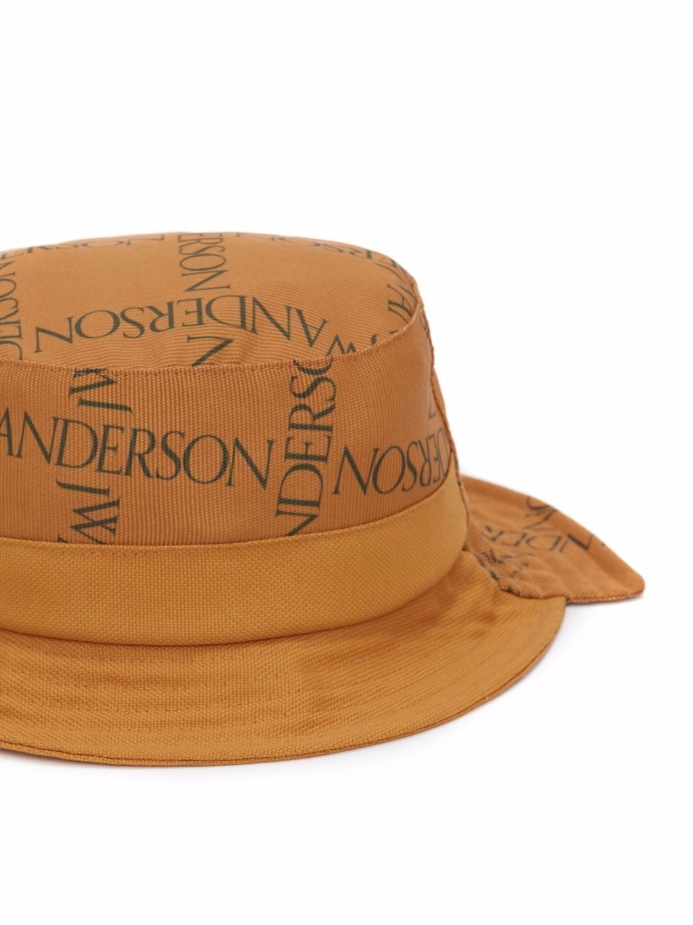 asymmetric logo-print bucket hat - 2