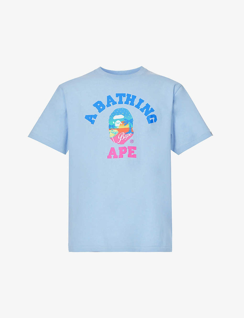 Brand-print regular-fit cotton-jersey T-shirt - 1