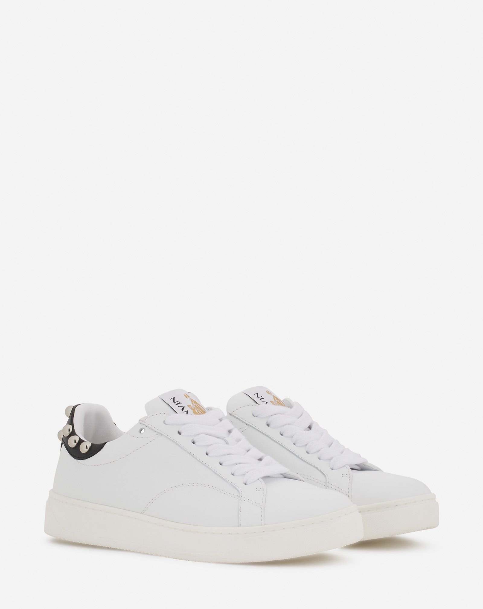 STUDDED LEATHER DDBO SNEAKERS - 2