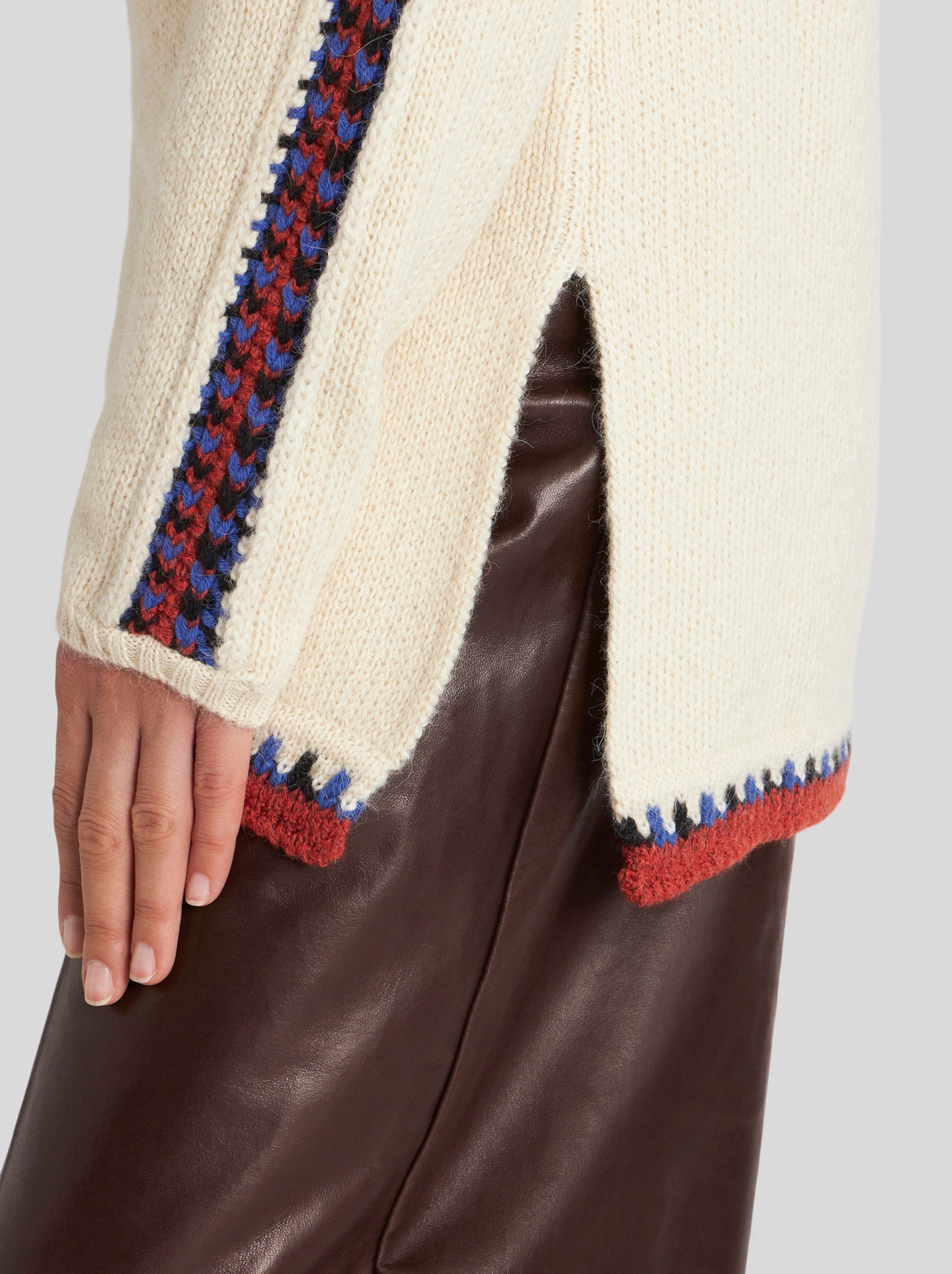 JACQUARD JUMPER WITH HOOD - 4