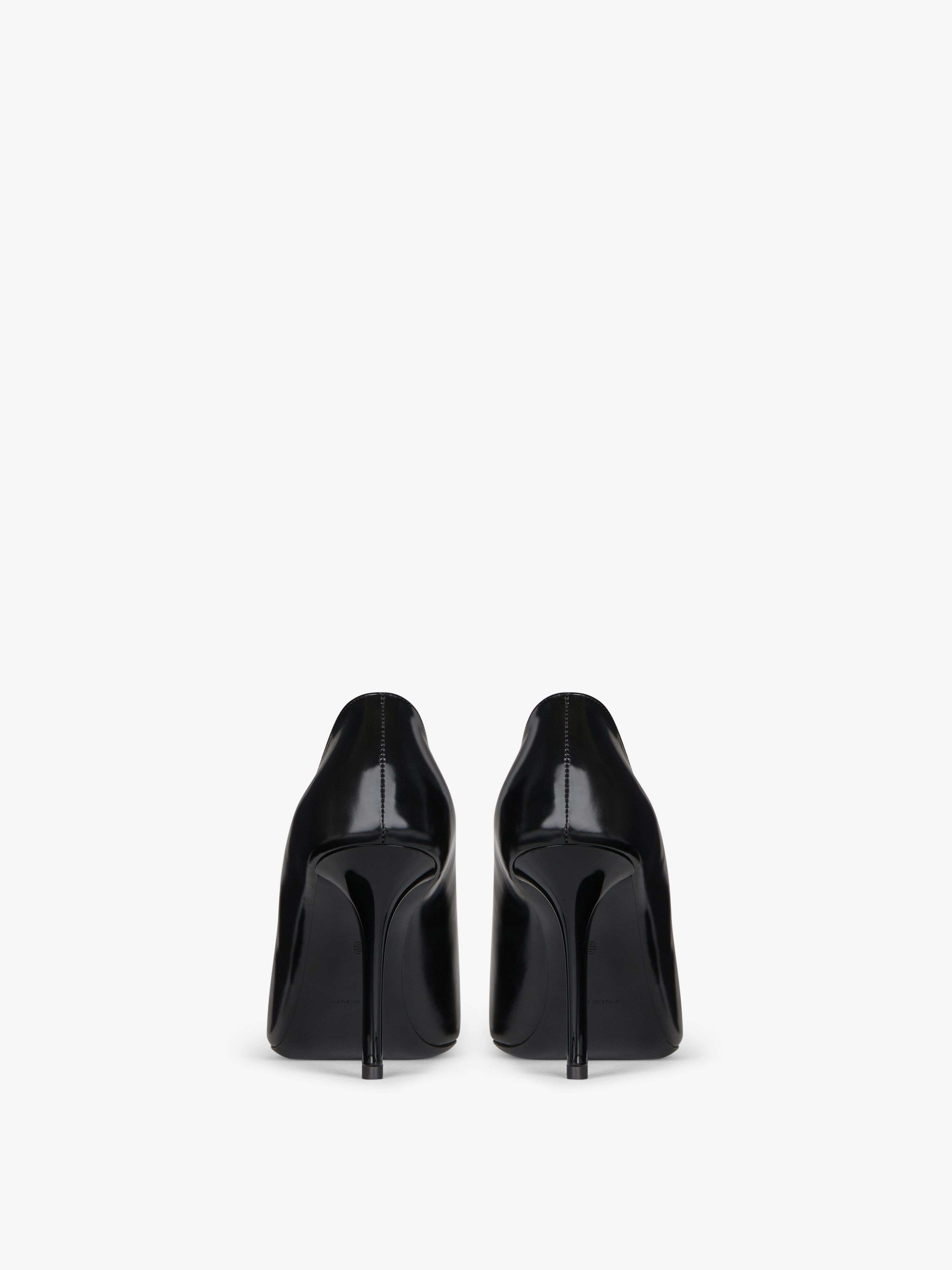 SHOW PUMPS IN LEATHER WITH CRYSTALS - 6