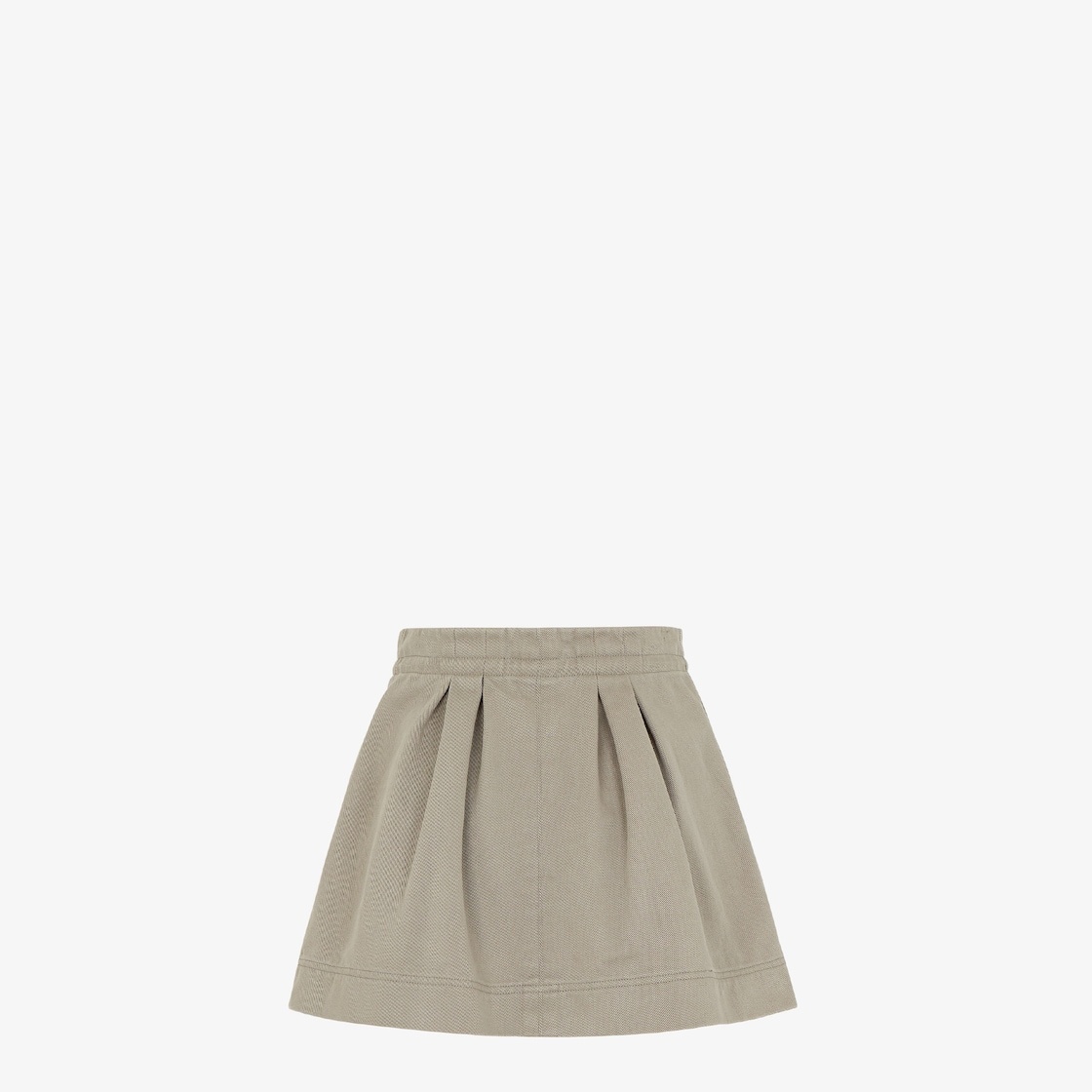 Dove gray drill skirt - 2