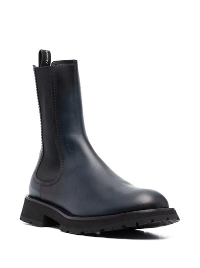 Alexander McQueen leather mid-calf boots outlook