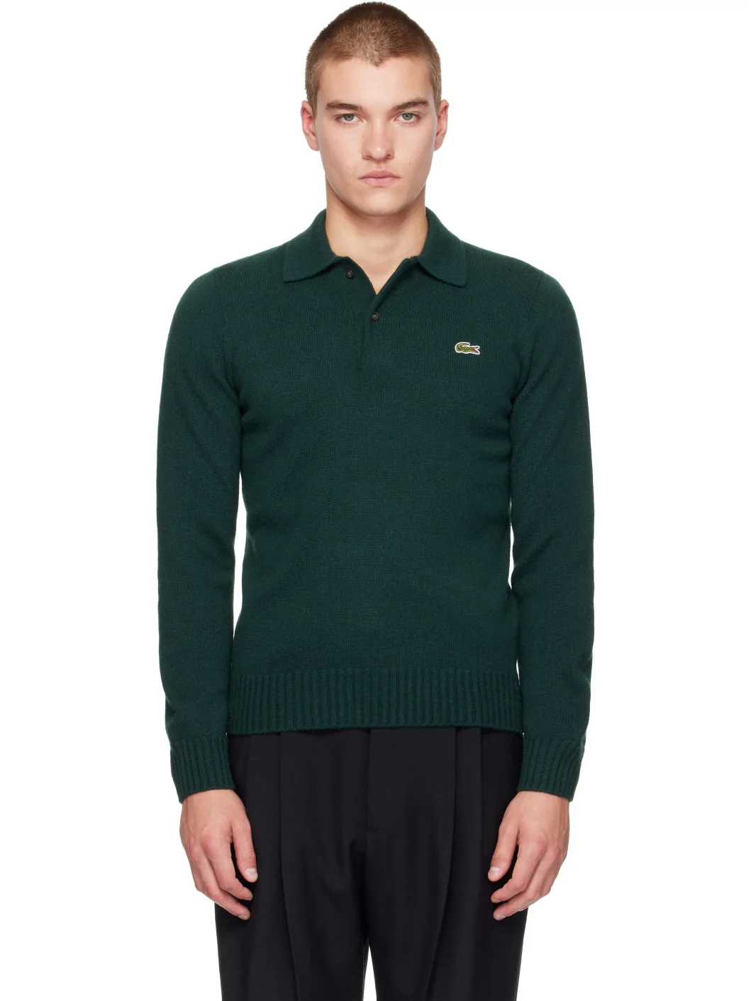 Green Cashmere Polo - 1
