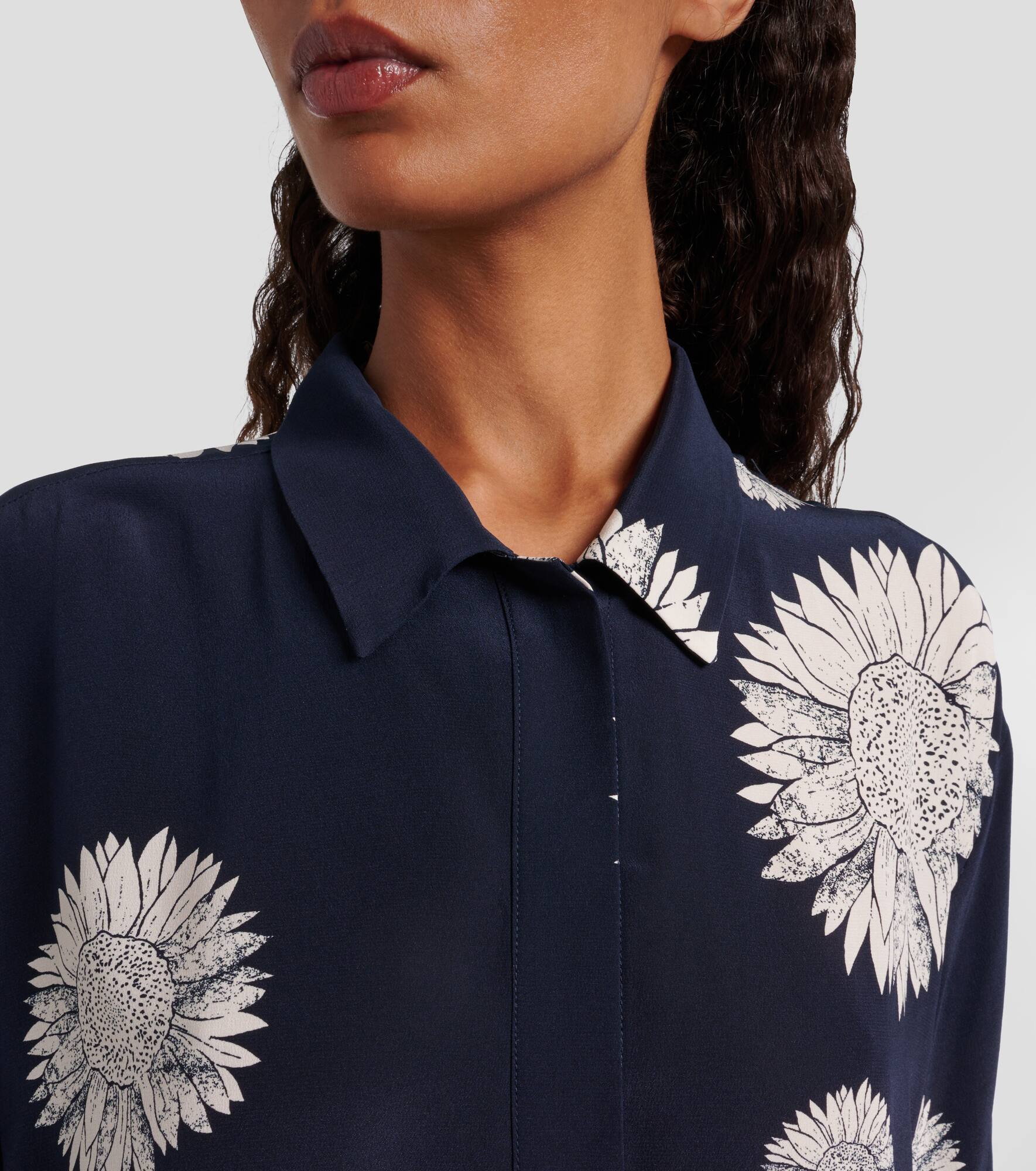 Montauk floral silk crêpe shirt - 4