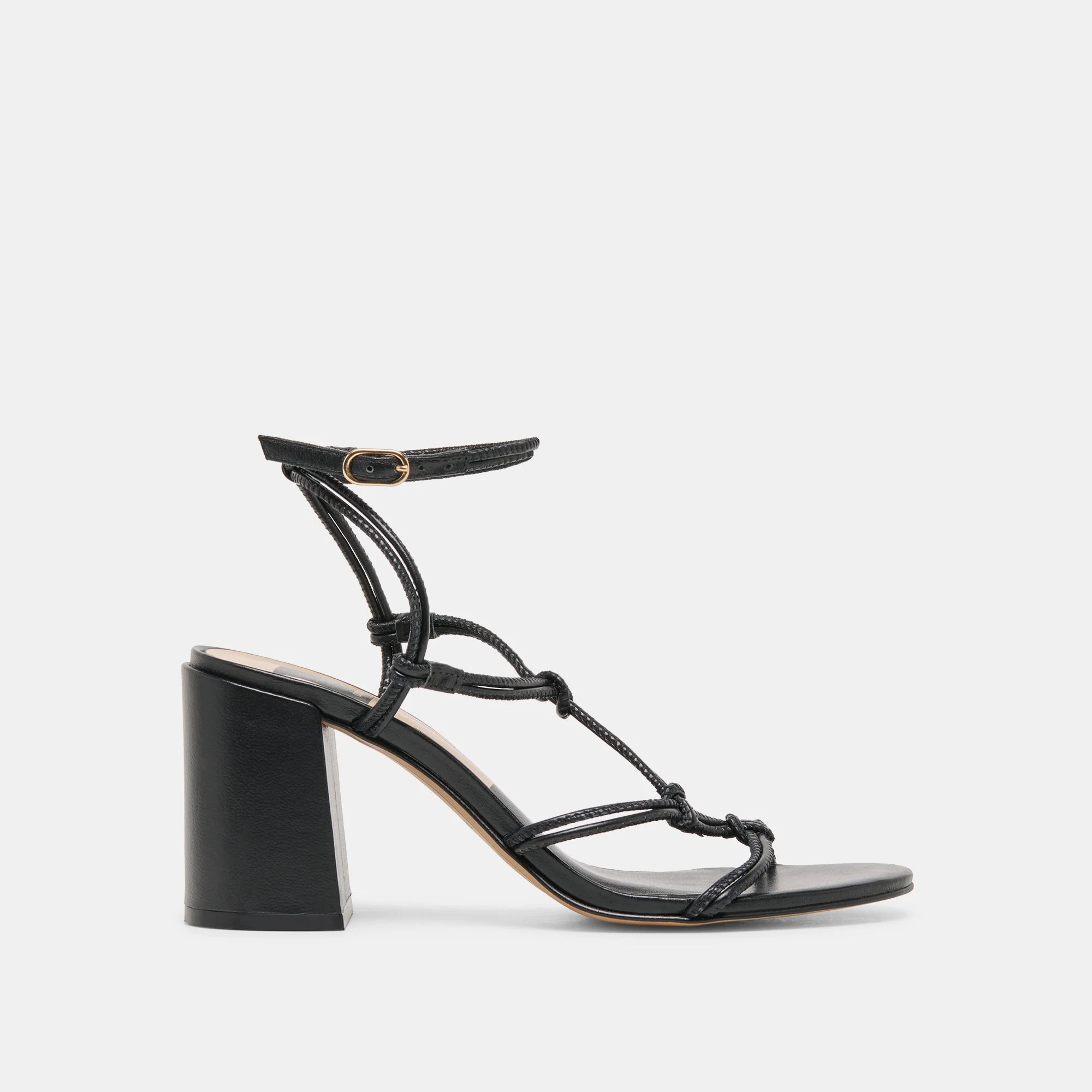 FIZZY HEELS BLACK LEATHER - 1