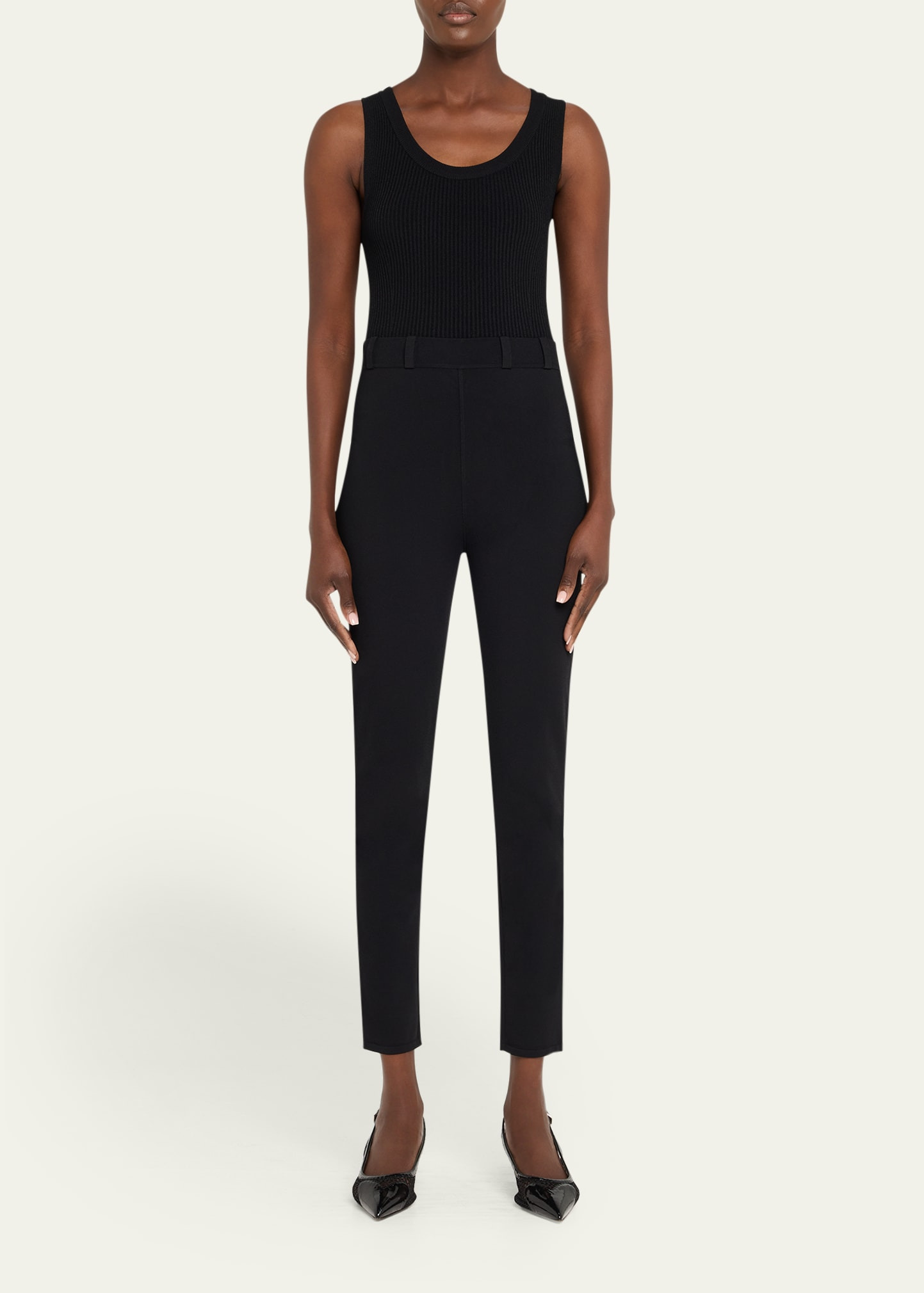 Sleeveless Tank Bodysuit - 2
