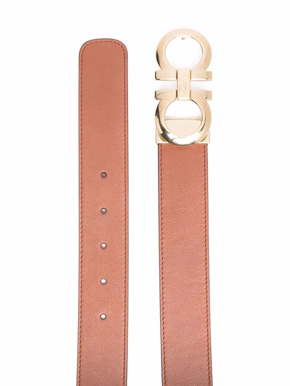 Gancini leather belt - 2