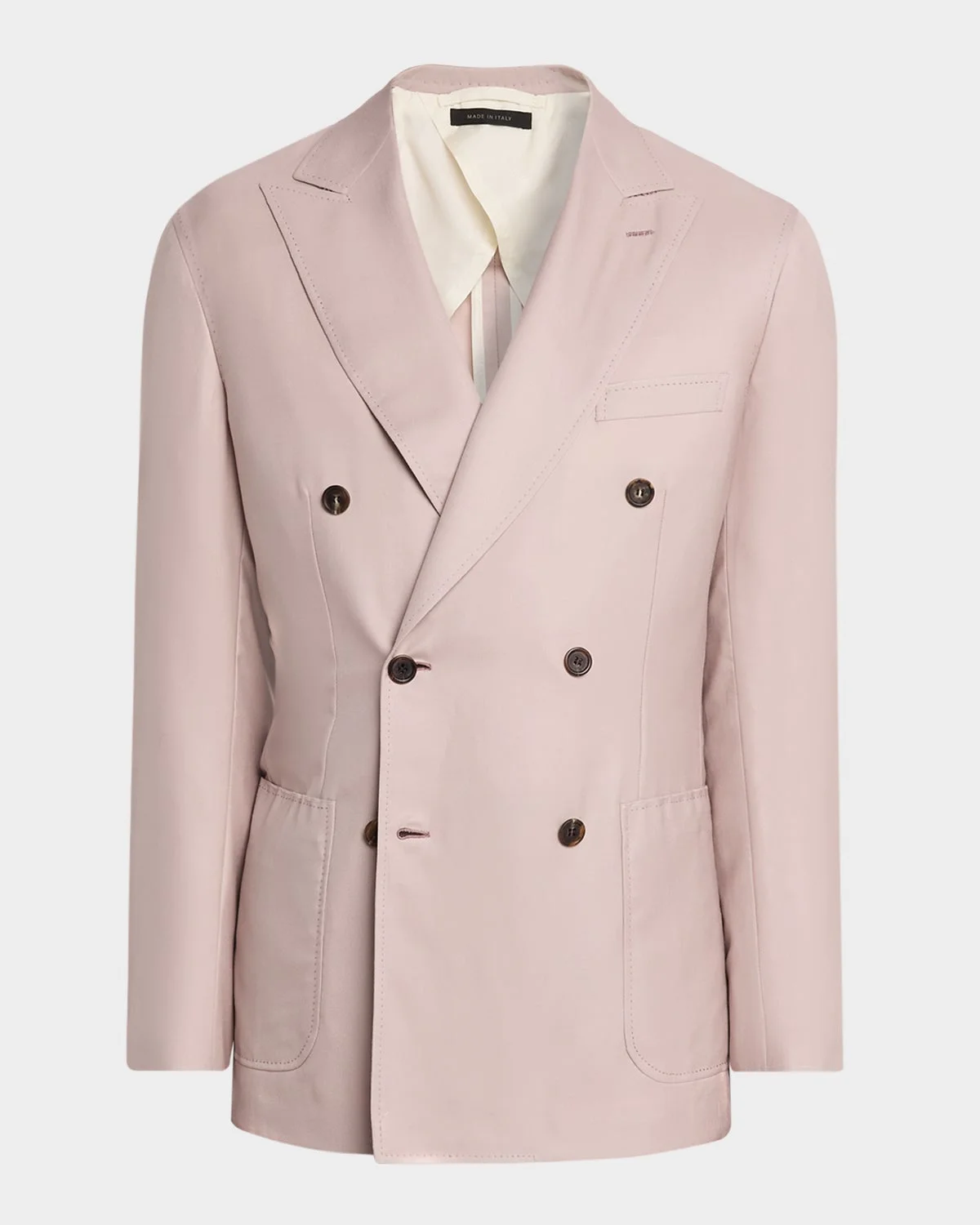 Men's Soffio Cashmere Double-Breasted Jacket - 1