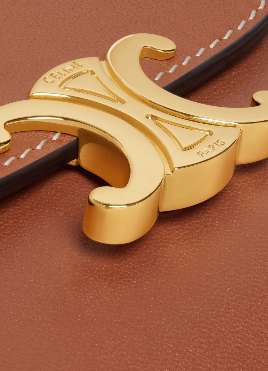 Small Flap Wallet in Shiny Smooth Lambskin - 5