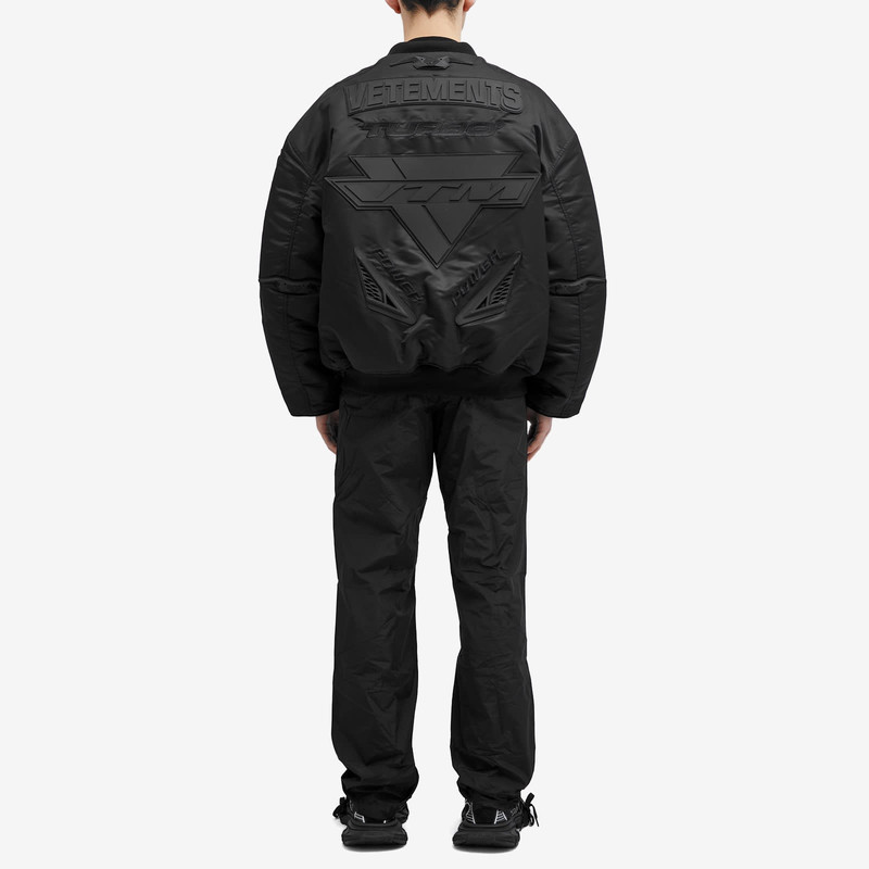 VETEMENTS Blackout Racing Bomber Jacket 4