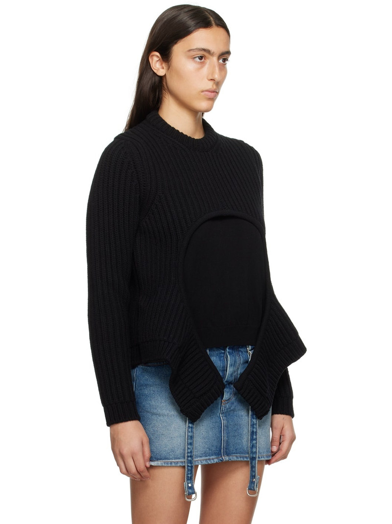 Black Meteor Cut Out Sweater 2