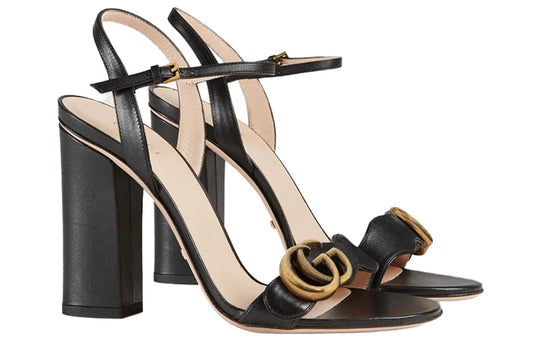 Gucci Marmont Double G Heel Sandals - 3