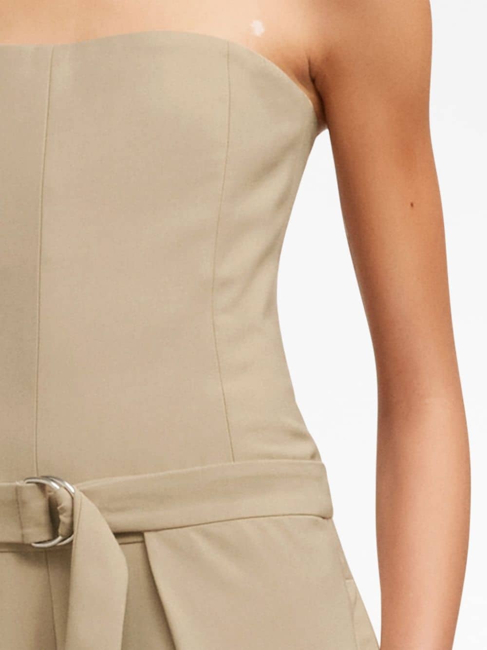 strapless layered jumpsuit - 5