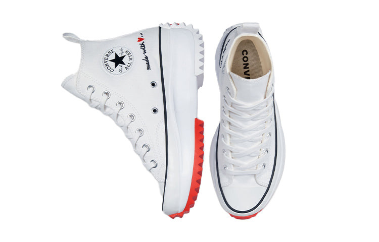 (WMNS) Converse Run Star Hike High 'Made With Love - White' 571874C - 5
