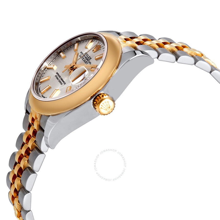 Rolex Lady Datejust 28 Silver Dial Steel and 18K Yellow Gold Jubilee Watch 279163SSJ - 2