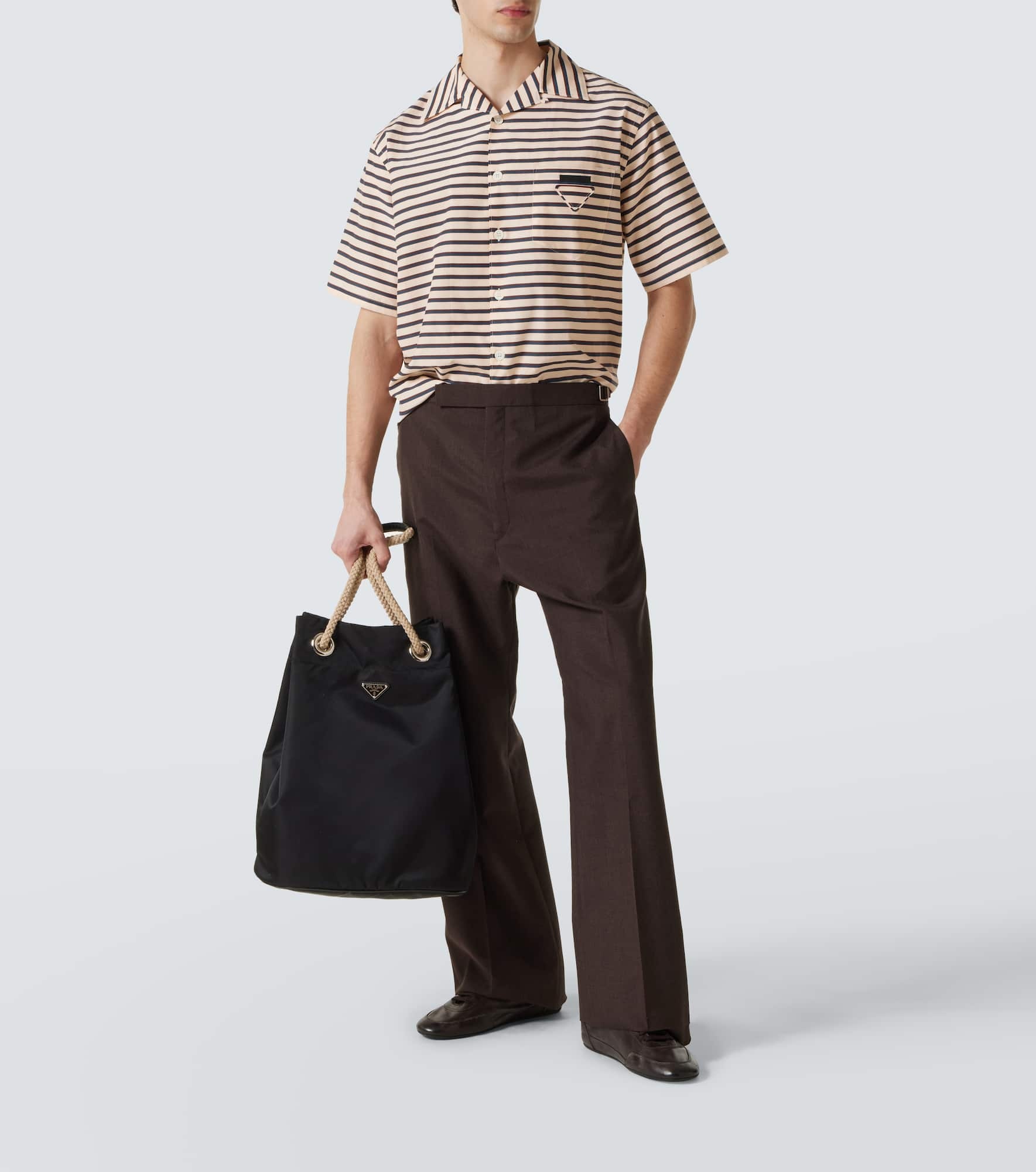 Striped cotton bowling shirt - 2
