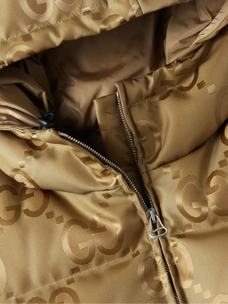 Quilted Logo-Jacquard Shell Hooded Down Jacket 5
