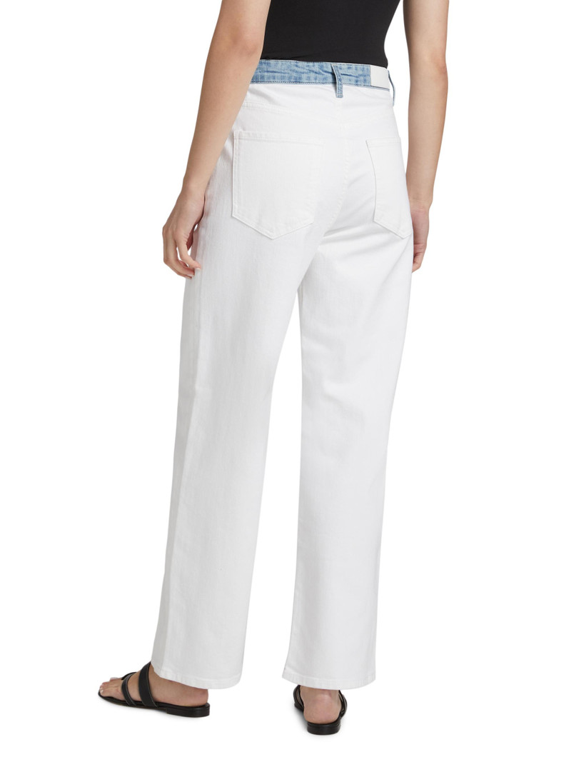 Women's Del Mar Stretch-Denim Straight Jeans - Skipper White 5