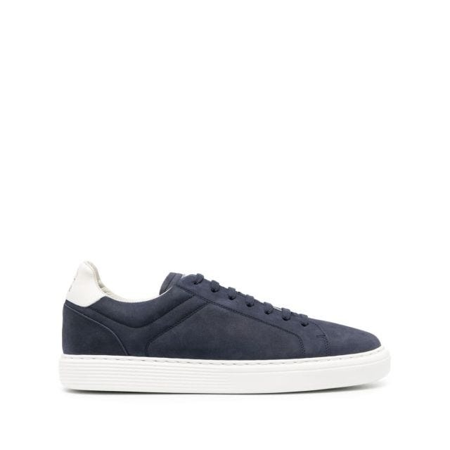 Blue low-top sneakers - 1