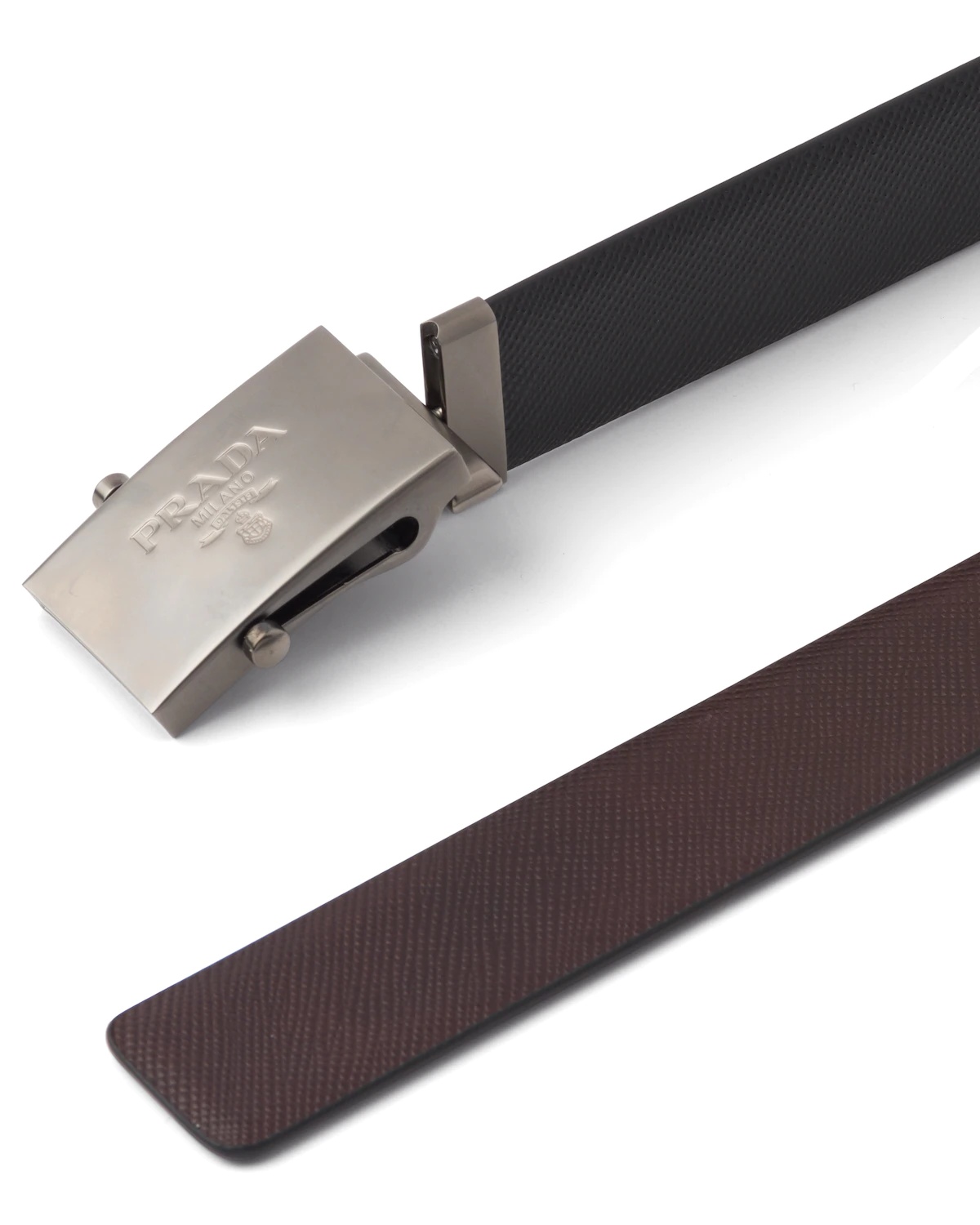 Saffiano Leather Reversible Belt - 3